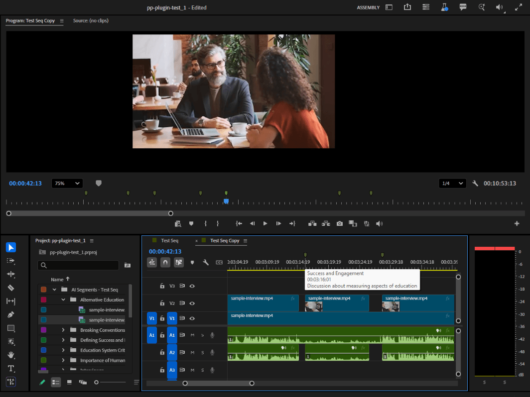TalkTrack API demo screenshot