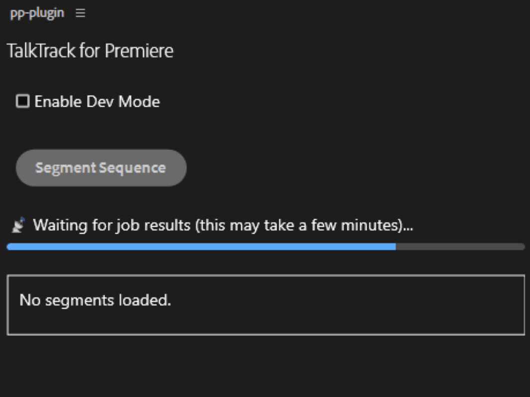 TalkTrack diarization screenshot